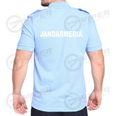 Tricou Polo Bleu Jandarmeria (50% Bumbac - 50% Poliester, cu porturi embleme/pix)